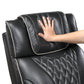 Apex Black Leather Power Recliner