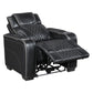 Apex Black Leather Power Recliner