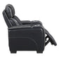 Apex Black Leather Power Recliner