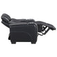 Apex Black Leather Power Recliner