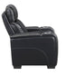 Apex Black Leather Power Recliner