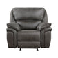 Proctor Gray Microfiber Rocker Recliner 8517GRY-1