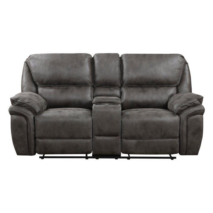 Proctor 2 Pc Gray Microfiber Living Room Set