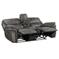 Proctor 2 Pc Gray Microfiber Living Room Set