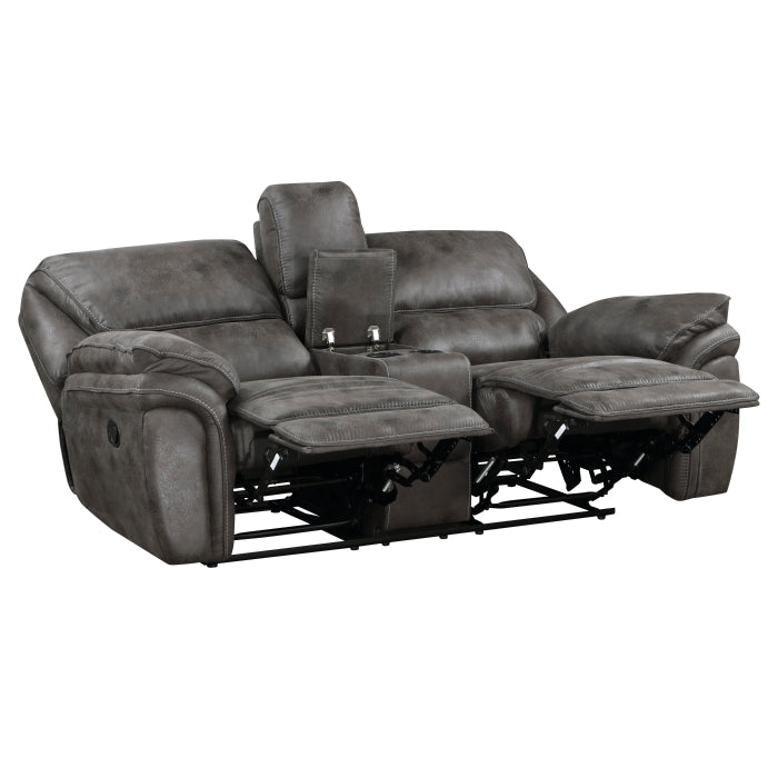 Proctor 2 Pc Gray Microfiber Living Room Set