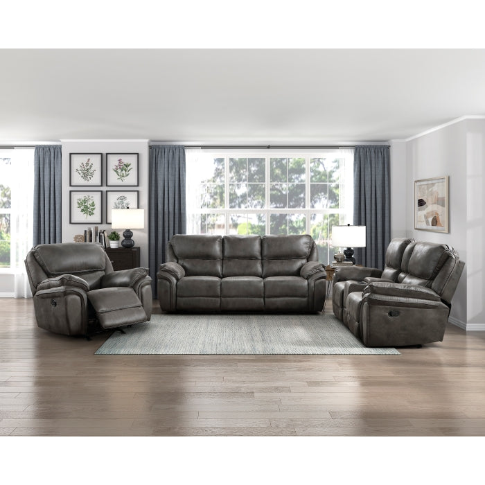 Proctor 2 Pc Gray Microfiber Living Room Set