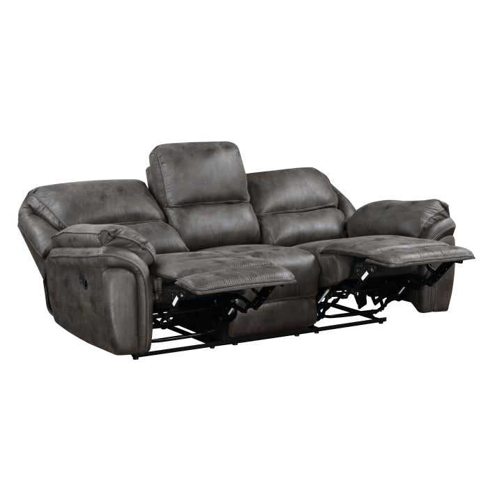 Proctor 2 Pc Gray Microfiber Living Room Set