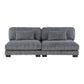 8555GY Modular 5 Pc Gray Sectional