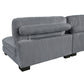 8555GY Modular 5 Pc Gray Sectional