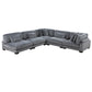 8555GY Modular 5 Pc Gray Sectional