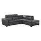 Barre 8567GY Cama extraíble seccional gris