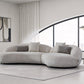 Delvan Beige Right Facing Chaise Sectional