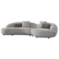 Delvan Beige Right Facing Chaise Sectional