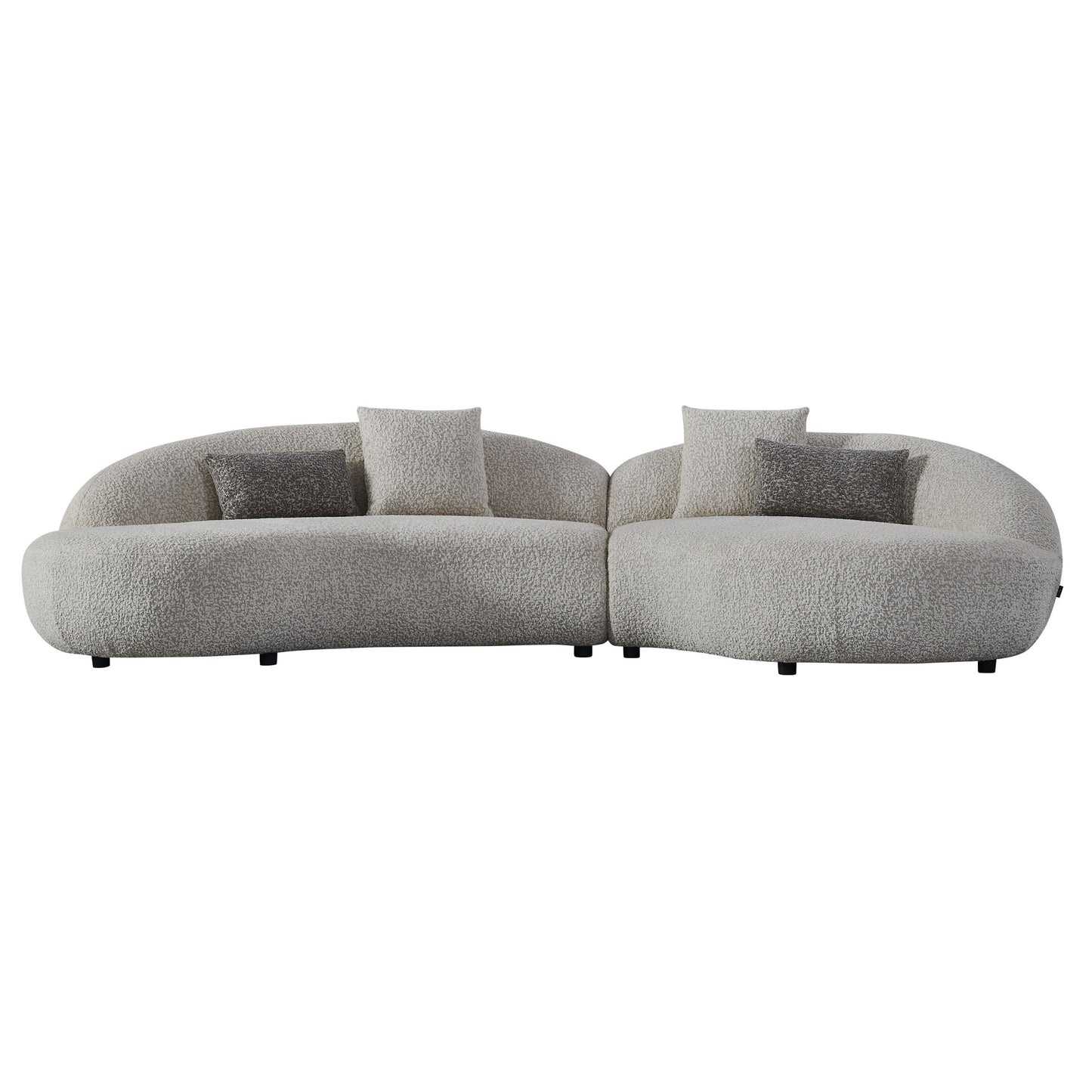 Delvan Beige Right Facing Chaise Sectional