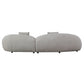 Delvan Beige Right Facing Chaise Sectional