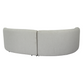 Lucena Outdoor Oyster Olefin Curved Sectional