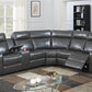 Poundex F86627 Power Motion Sectional - Gray or Brown