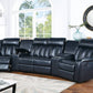 Poundex F86628 Leatherette 5 Pc Sectional - 2 Colors