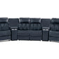 Poundex F86628 Leatherette 5 Pc Sectional - 2 Colors