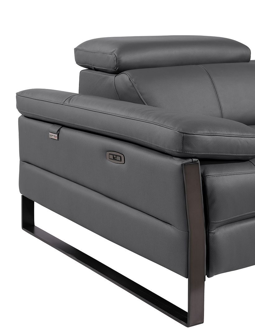 1246 DivanItalia 8 Pc U-Shaped Modular Power Sectional - 7 Colors