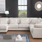 Nadine Beige Corduroy Corner Sectional 89160