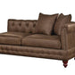 Poundex F8945 Sectional Set - Dark Coffee Leatherette