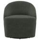 Leon Barrel Hunter Green Accent Swivel Chair