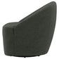 Leon Barrel Hunter Green Accent Swivel Chair