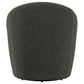 Leon Barrel Hunter Green Accent Swivel Chair