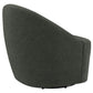 Leon Barrel Hunter Green Accent Swivel Chair