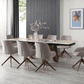 ESF 9086 Marble Top Dining Set - 2 Extensions