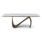 9087 Champagne Bronze Ceramic Table by ESF