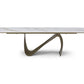 9087 Champagne Bronze Ceramic Table by ESF
