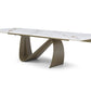 9087 Champagne Bronze Ceramic Table by ESF