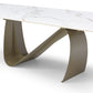 9087 Champagne Bronze Ceramic Table by ESF