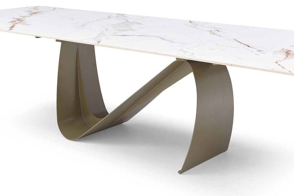 9087 Champagne Bronze Ceramic Table by ESF