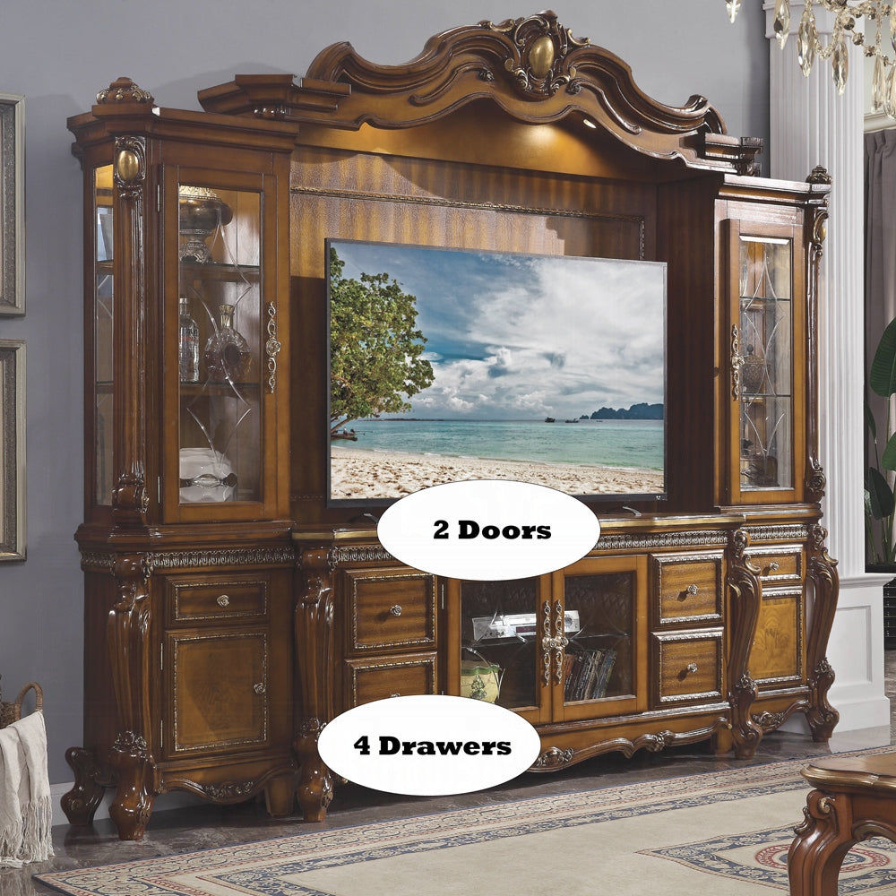 Picardy 91520 Honey Oak Entertainment Center