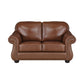 Attleboro Top Grain Leather Sofa & Love