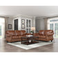 Attleboro Top Grain Leather Sofa & Love