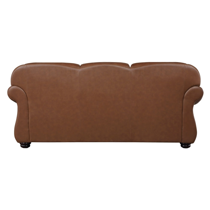 Attleboro Top Grain Leather Sofa & Love