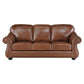Attleboro Top Grain Leather Sofa & Love