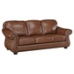 Attleboro Top Grain Leather Sofa & Love
