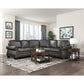 Wareham Top Grain Dark Brown Leather Sectional