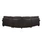 Wareham Top Grain Dark Brown Leather Sectional