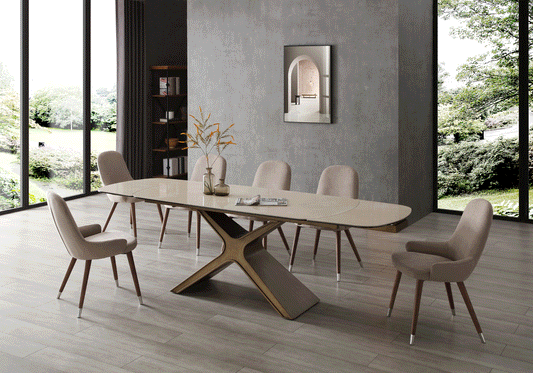 ESF 9368 Taupe Finish Dining Collection