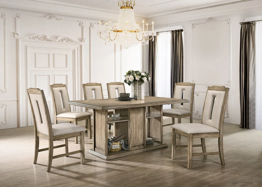Everley 7 Pc White Oak Dining Collection