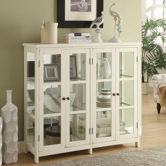 Sable White 950306 Accent Cabinet - 4 Doors