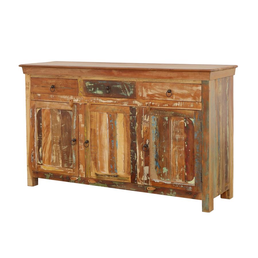 Gabinete decorativo de 4 cajones Harper - Madera recuperada