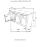 Gabinete decorativo de 4 cajones Harper - Madera recuperada