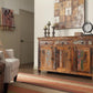 Gabinete decorativo de 4 cajones Harper - Madera recuperada